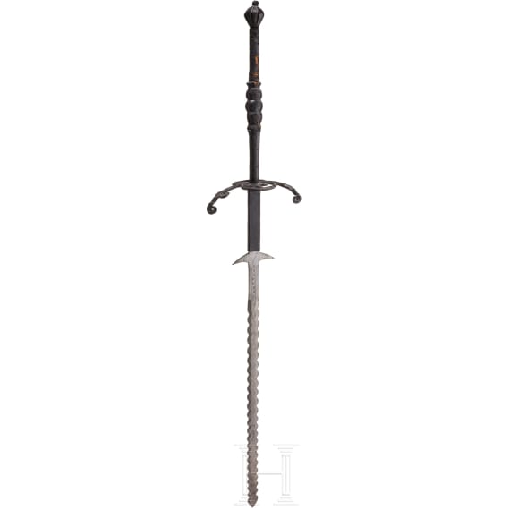A large South German two-handed flamberge, circa 1580