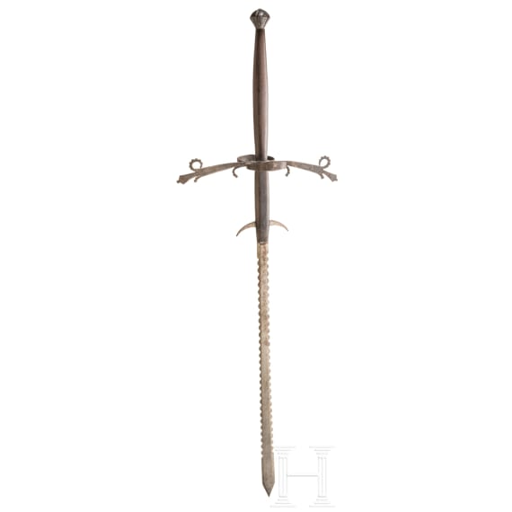 A South German two-handed flamberge, circa 1580
