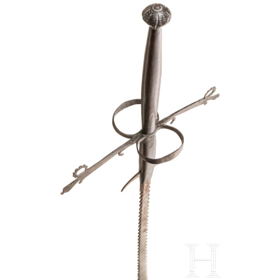 A South German two-handed flamberge, circa 1580