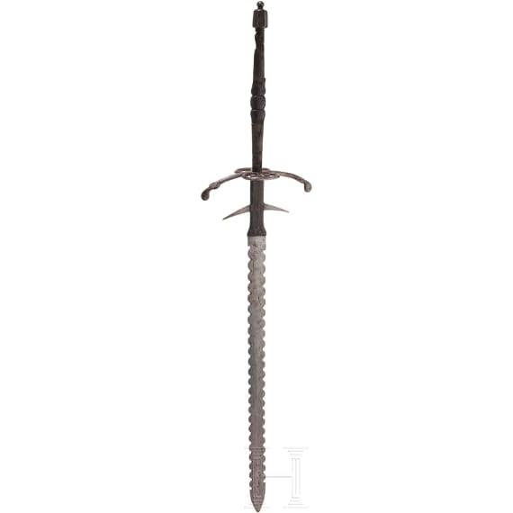 A South German two-handed flamberge, circa 1600