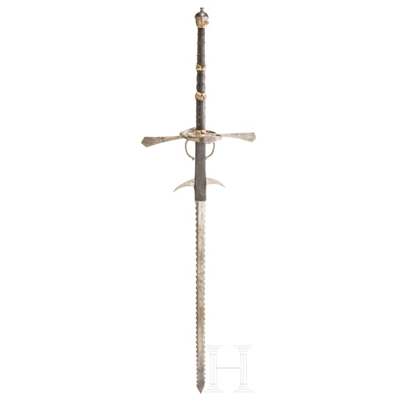 A distinguished two-handed sword from the trabant guard of Prince-Archbishop Markus Sittikus, Salzburg, circa 1612