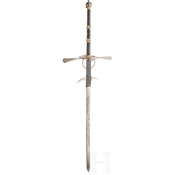 A distinguished two-handed sword from the trabant guard of Prince-Archbishop Markus Sittikus, Salzburg, circa 1612