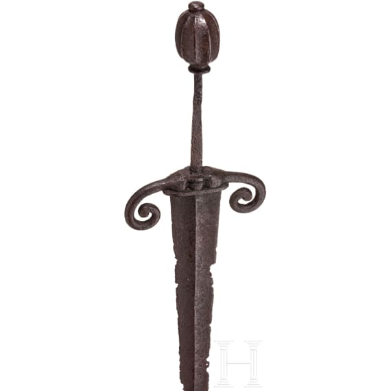 A German foot soldier's short-sword, circa 1600
