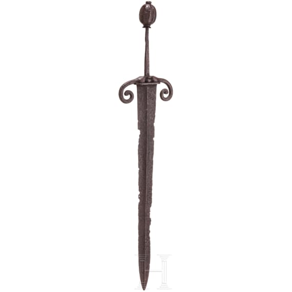 A German foot soldier's short-sword, circa 1600