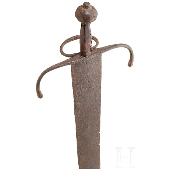 A Saxon sword, circa 1600