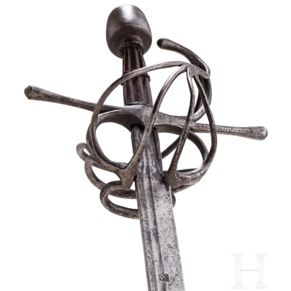 A heavy German rapier, circa 1600