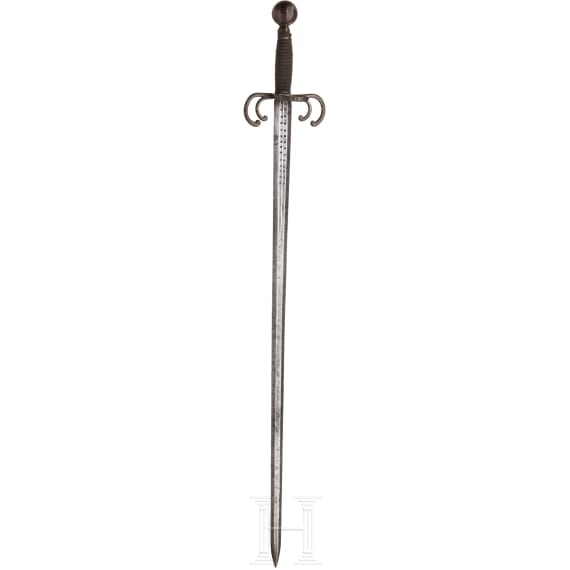 A South German crab-sword, 1st half of the 17th century