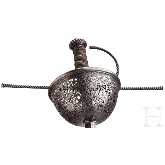 An Italian cup-hilt rapier, circa 1650