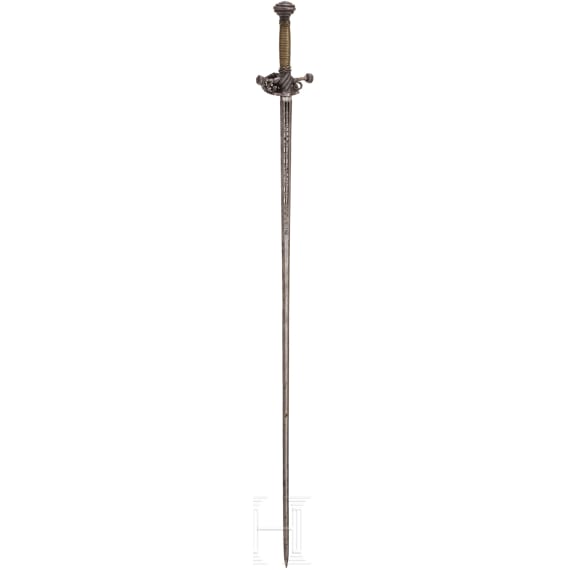 A German officer's sword, assembled from old parts, circa 1650