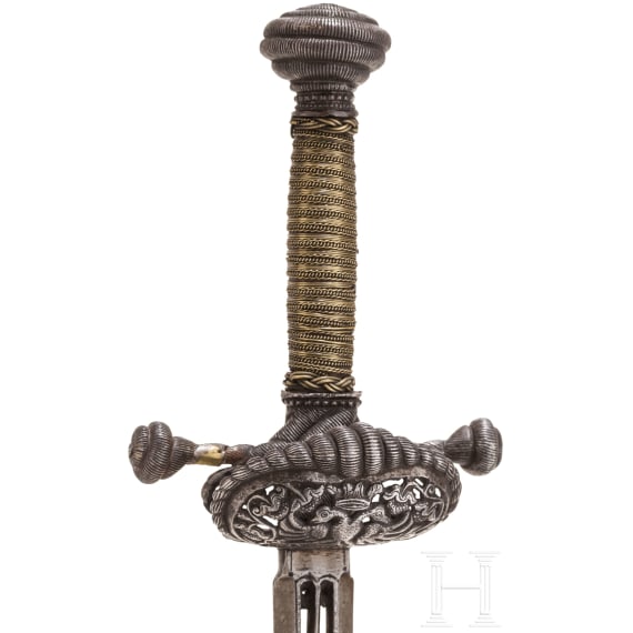 A German officer's sword, assembled from old parts, circa 1650