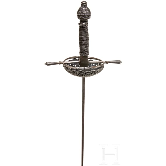 A German cup-hilt rapier, circa 1660