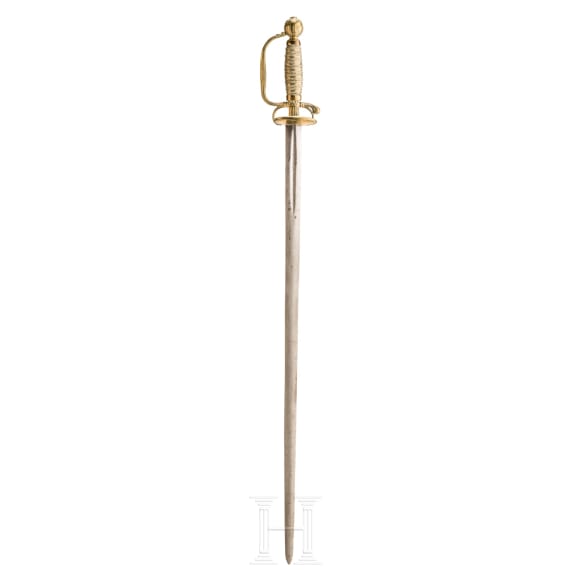 An German officer's sword with earlier blade, circa 1720