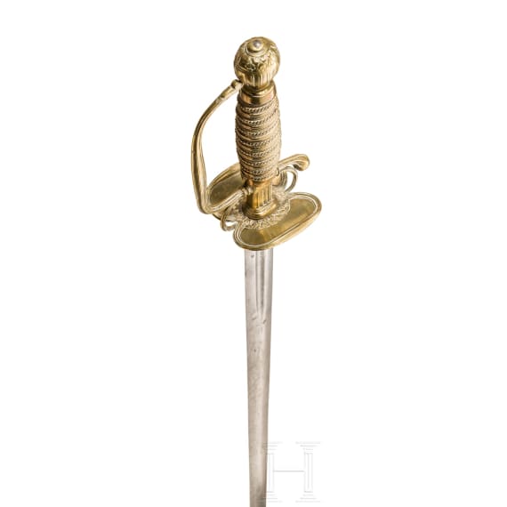 An German officer's sword with earlier blade, circa 1720