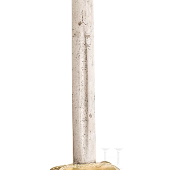 An German officer's sword with earlier blade, circa 1720
