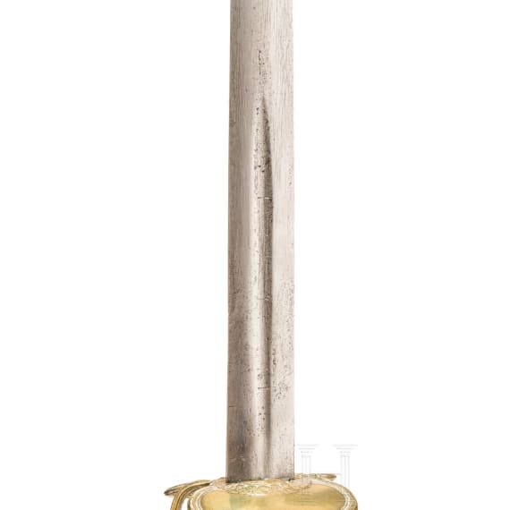 An German officer's sword with earlier blade, circa 1720