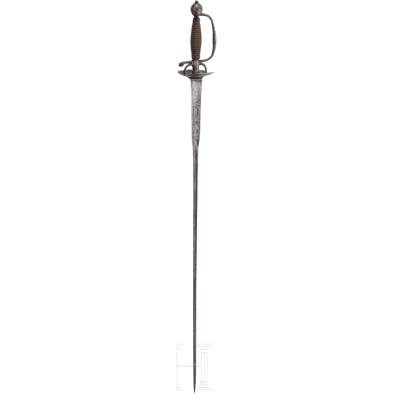 A French cut-iron small sword, circa 1720