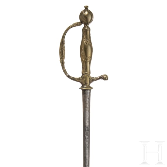 A German small sword, circa 1760