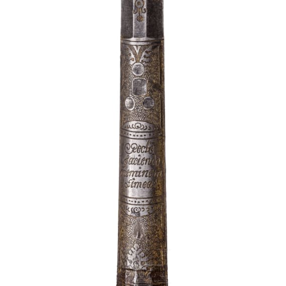 A German silver-mounted small sword, circa 1780