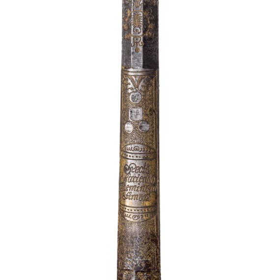 A German silver-mounted small sword, circa 1780