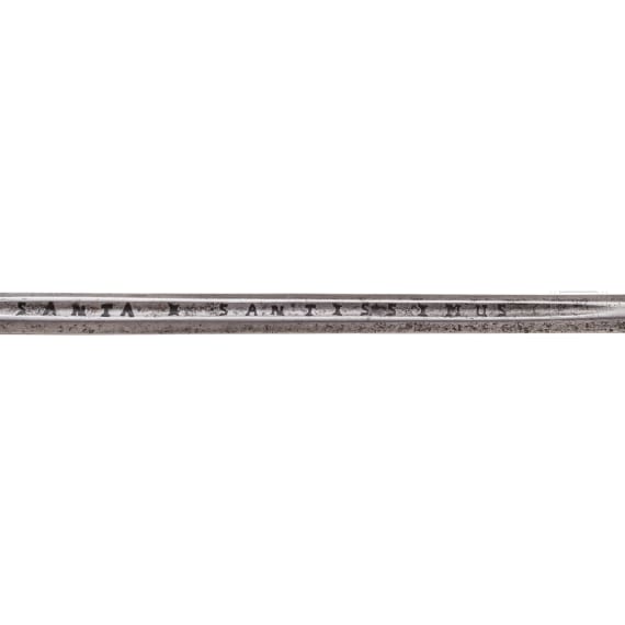 An English silver-mounted small sword, circa 1780