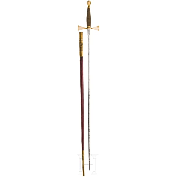 A British sword of an order or lodge, 19th century