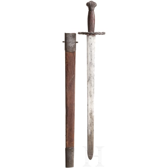 A "Katzbalger" (landknecht's sword), collector's replica in the style of the 16th century
