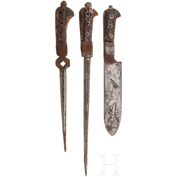 A German hunting trousse, 17th century
