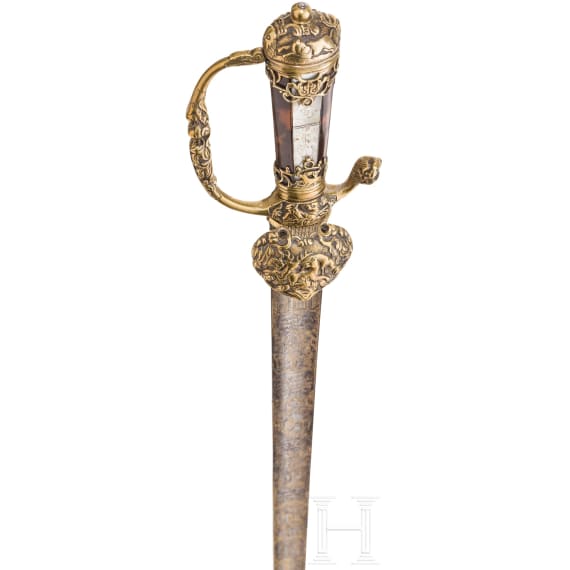 A luxurious German hunting hanger, circa 1700