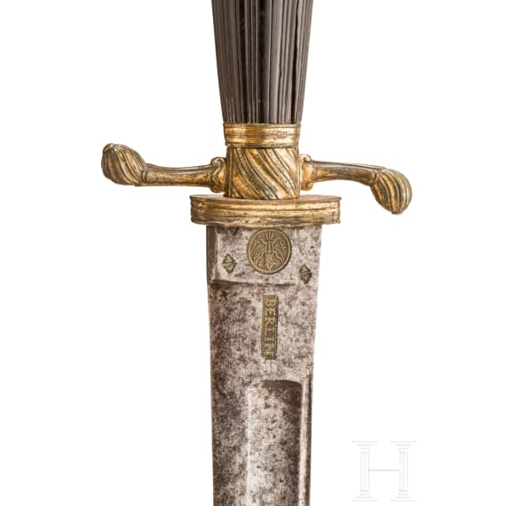 A Prussian hunting hanger, Berlin, 18th century