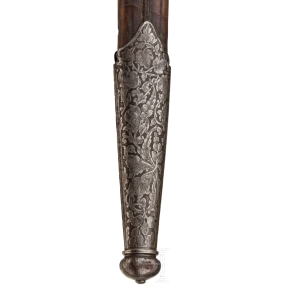 A richly etched hunting hanger, LePage &agrave; Paris, circa 1860