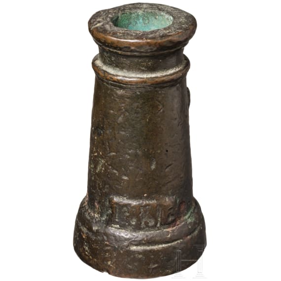Bronzener B&ouml;ller, deutsch, datiert 1838