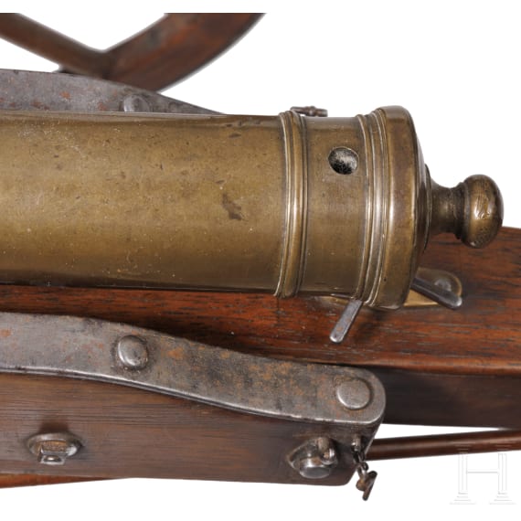 Modell eines Feldgesch&uuml;tzes mit Protze, Frankreich, um 1900