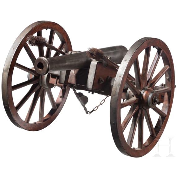 Gesch&uuml;tzmodell, Sammleranfertigung des 20. Jhdts. im Stil um 1860