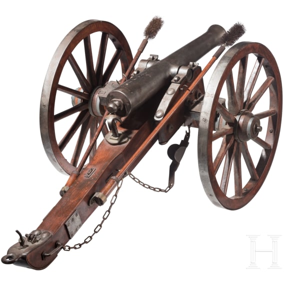 Gesch&uuml;tzmodell, Sammleranfertigung des 20. Jhdts. im Stil um 1860
