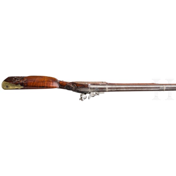 Steinschlossgewehr mit osmanischem Lauf, deutsch, um 1740