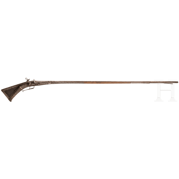 Eisengeschnittenes Steinschlossgewehr, Sardinien, 18. Jhdt.