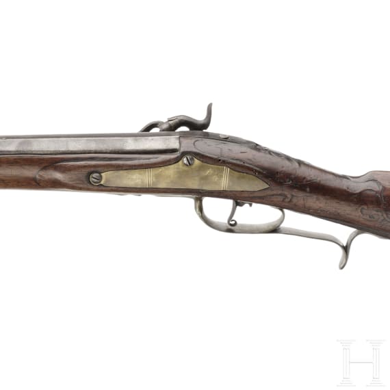 Perkussionsflinte, deutsch, um 1760