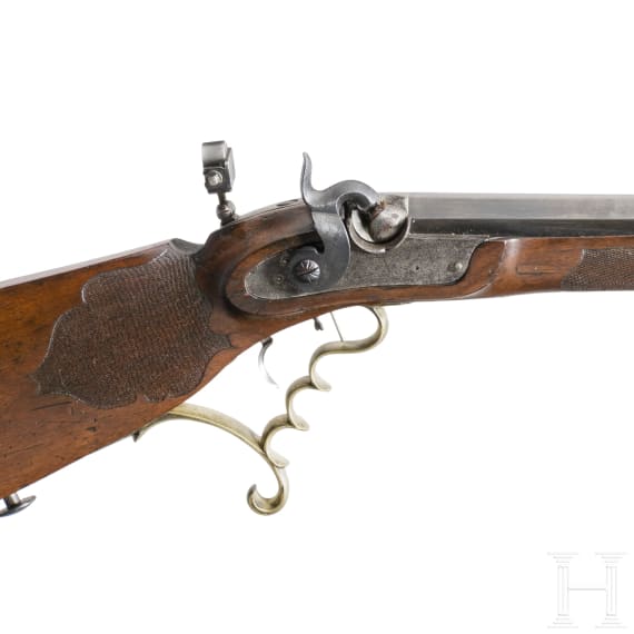 Perkussionsscheibenb&uuml;chse, deutsch, um 1830