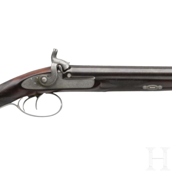 Perkussionsflinte im Kasten, James Purdey, London, um 1850