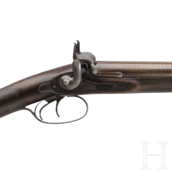 Perkussionsflinte im Kasten, England, um 1850