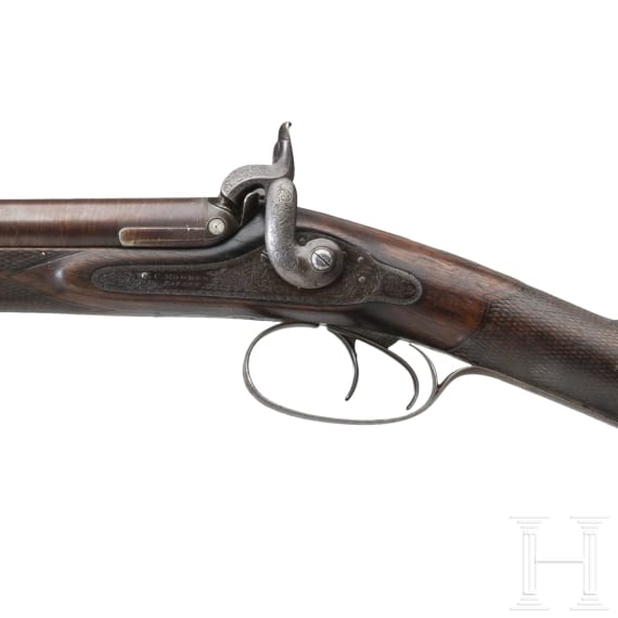 Perkussionsflinte im Kasten, England, um 1850