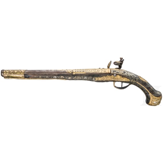 Luxus-Steinschlosspistole, Frankreich, um 1730