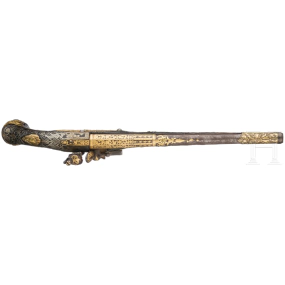 Luxus-Steinschlosspistole, Frankreich, um 1730