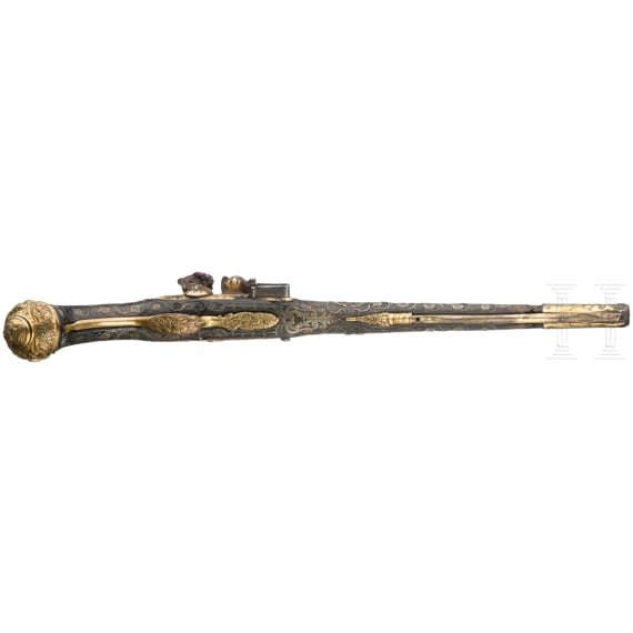 Luxus-Steinschlosspistole, Frankreich, um 1730