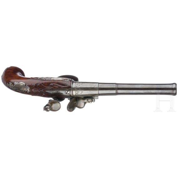 Ein Paar Queen Anne-Pistolen, T. Richards in Birmingham, um 1740