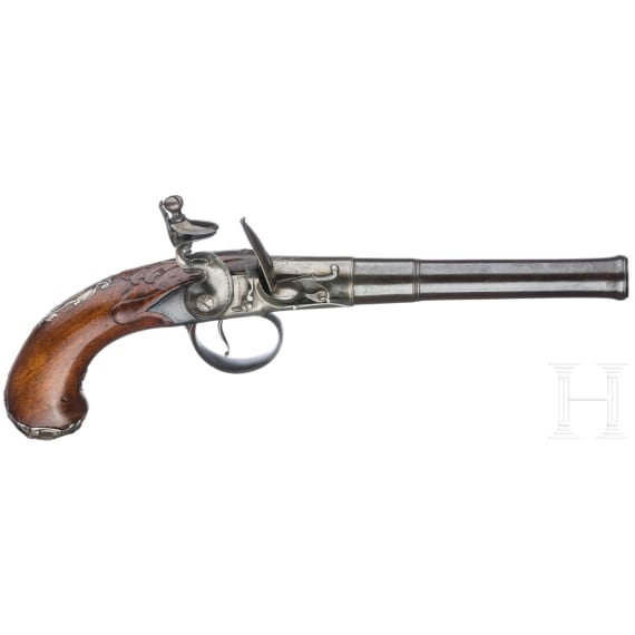 Ein Paar Queen Anne-Pistolen, T. Richards in Birmingham, um 1740