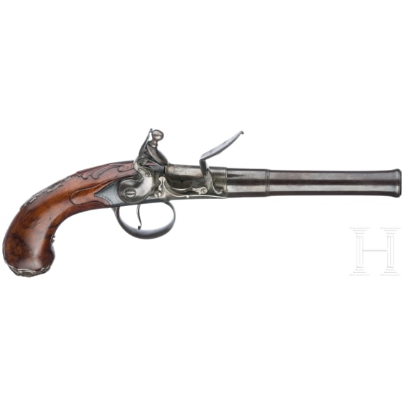 Ein Paar Queen Anne-Pistolen, T. Richards in Birmingham, um 1740