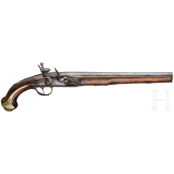 Lange Steinschlosspistole, Frankreich, um 1760