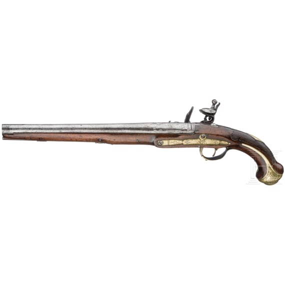 Lange Steinschlosspistole, Frankreich, um 1760