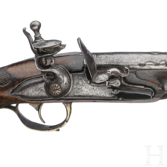 Lange Steinschlosspistole, Frankreich, um 1760